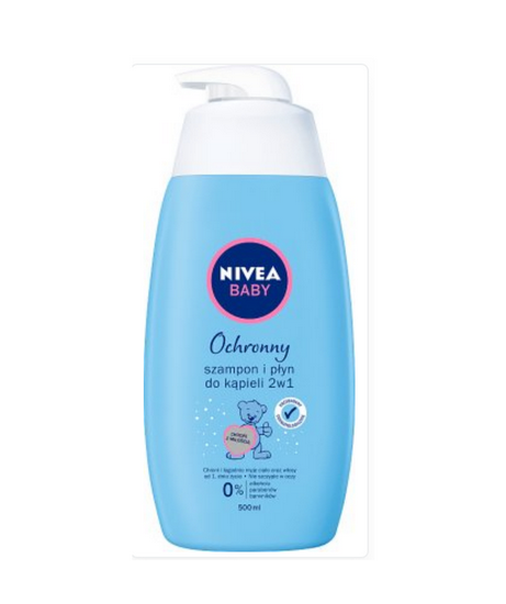 Nivea Baby Мягкий шампунь и пена для ванн 2 в 1 (500мл)