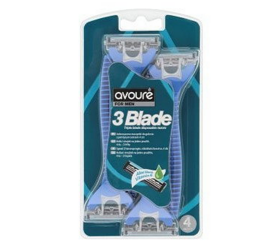 Avoure Men Triple Blade одноразовая бритва (4шт в уп)