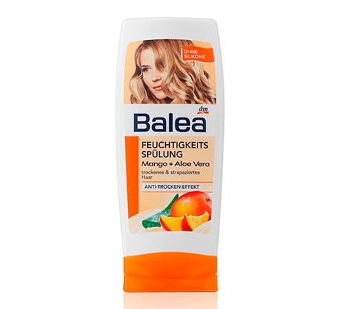 Balea Feuchtigkeits Spülung Mango + Aloe Vera ополаскиватель для поврежденных волос 300 ml