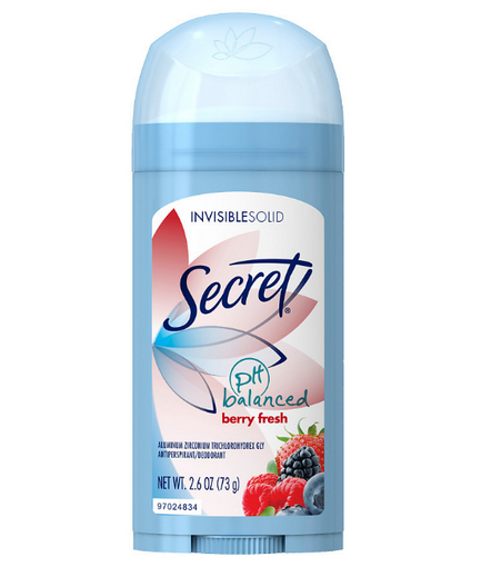 Secret антиперспирант женский 'Berry Fresh' Invisible Solid 73g