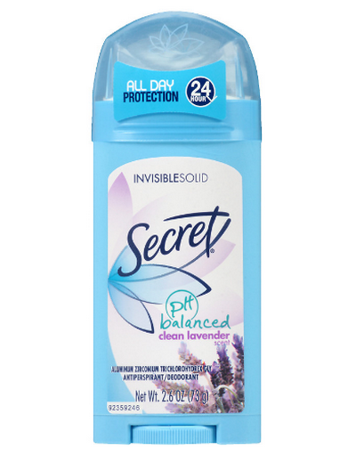 Secret антиперспирант женский 'Clean Lavender' Invisible Solid 73g