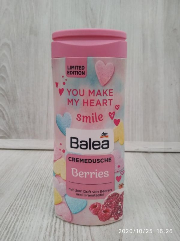 Balea гель для душа 300 ml Малина и Гранат