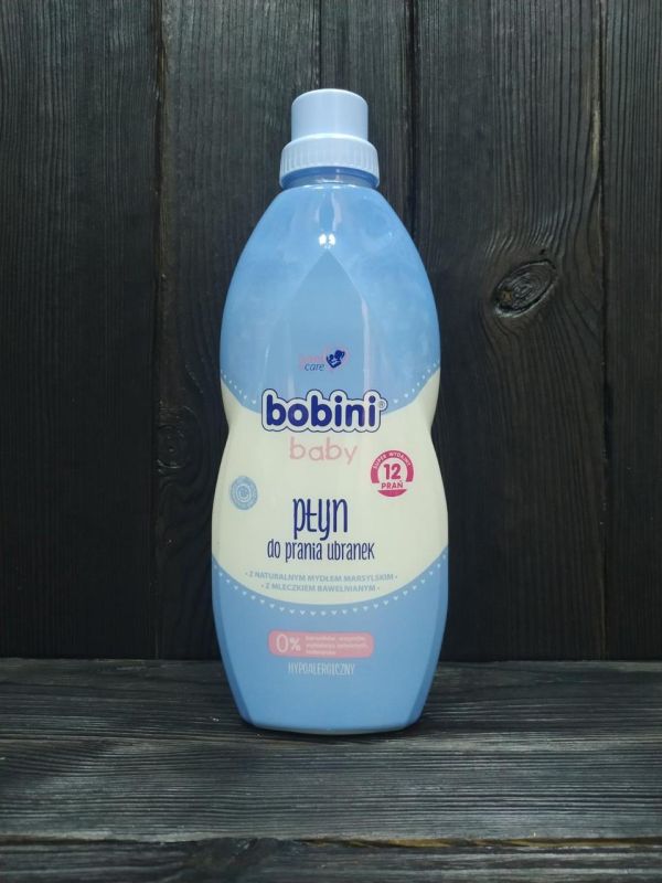 Bobini гель для стирки  детского белья 12 стирок 1л