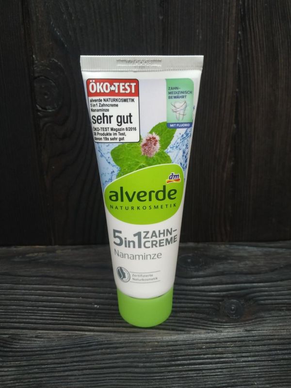 Alverde зубная паста 5in1 nano mint 75 мл