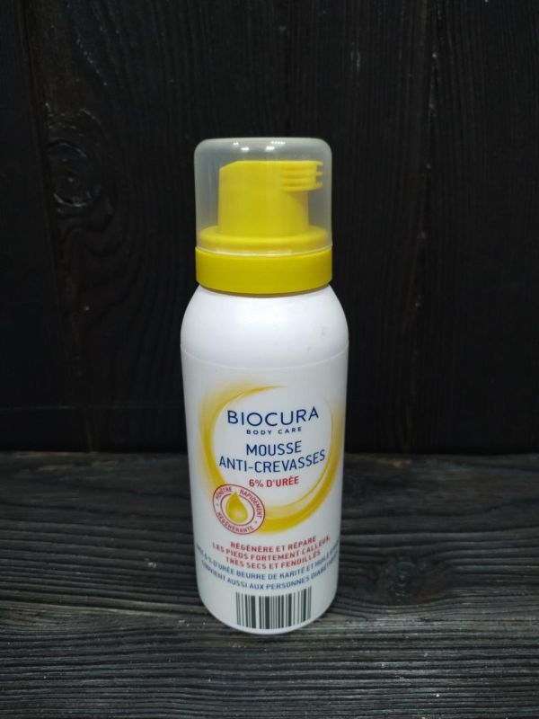 Biocura/ Ombia Пенка против трещин для ног 100 мл