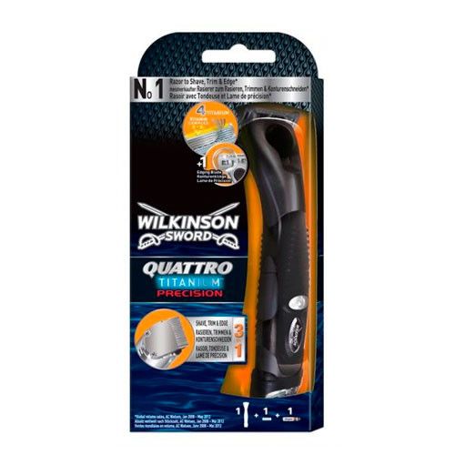 Wilkinson Sword Quattro Titanium Precision мужской станок для бритья (1 картридж)