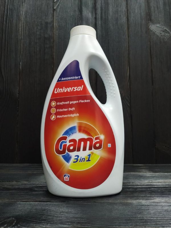 Гель для стирки Gama (Vizir) универсальный 3,25л - 50 ст
