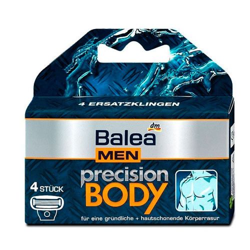 Balea precision BODY Ersatzklingen (4) змінні картриджі в упаковці