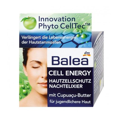 Balea Cell Energy Нічний крем - гель еліксир молодості для шкіри обличчя 50 ml