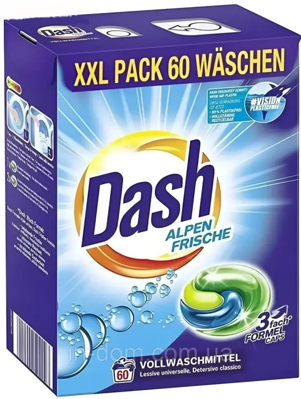 Dash универсальные капсулы  для стирки 60 шт