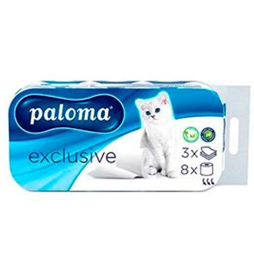 Paloma Exclusive Папір туалетний 8 рулонів
