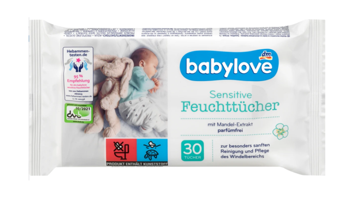 Babylove дитячі вологі серветки 80 шт