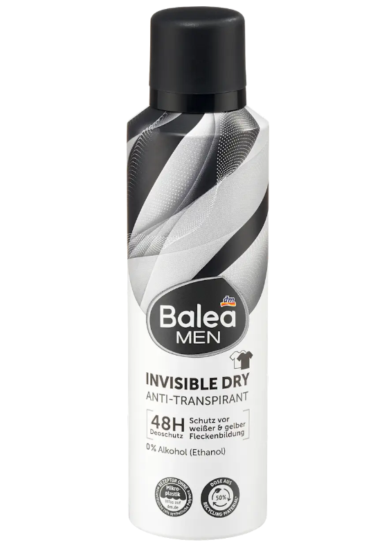 Balea дезодорант спрей освежающий  nvisible Deospray 200 ml