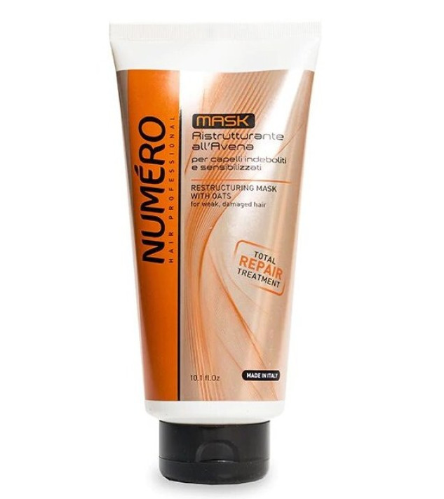Brelil NUMERO маска для волосся, що відновлює з вівсом 300 ml