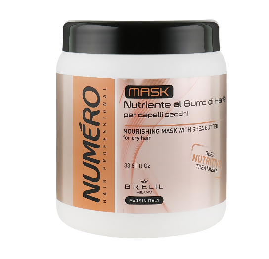 Brelil Numero Nourishing Mask With Shea Butter Маска для волосся поживна з олією 1000 ml