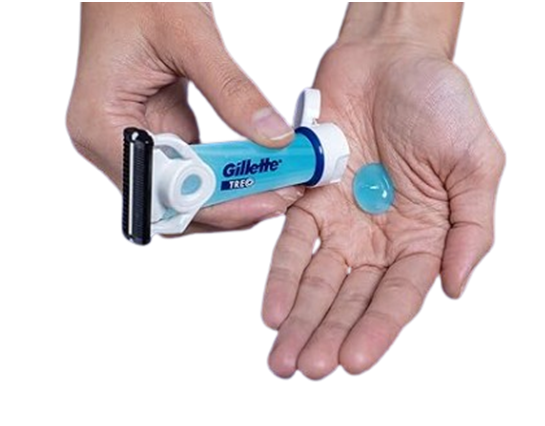 Чоловічий верстат Gillette TREO™ із вбудованим гелем для гоління