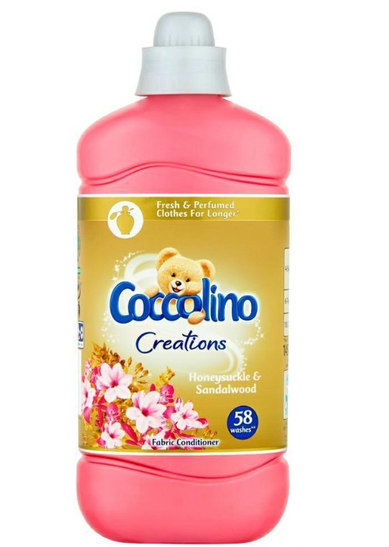 Coccolino Honeysuckle & Sandalwood кондиціонер-ополіскувач для білизни (1,45л=58)