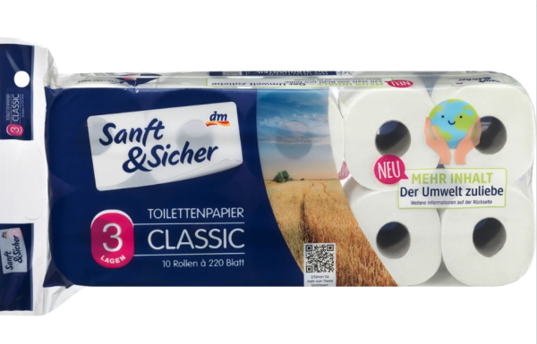 DenkMit, 3-слойная туалетная бумага, 20x220 листов, 20 шт.