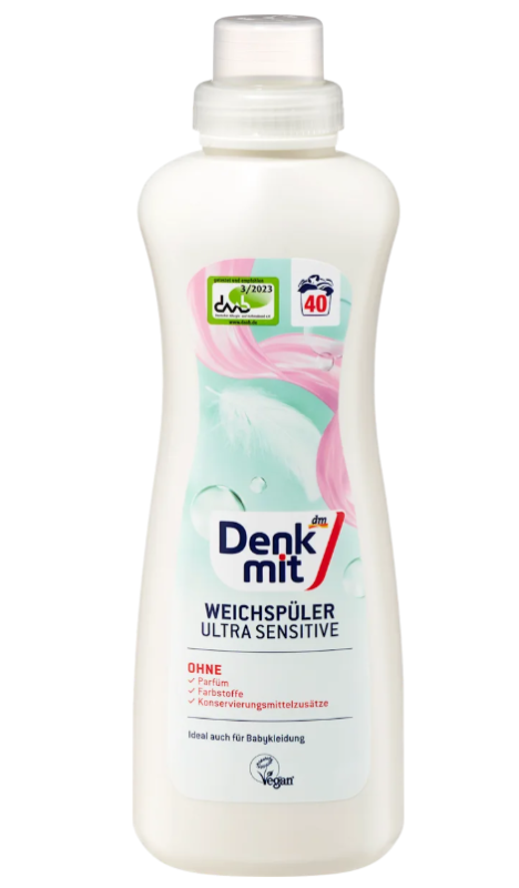 Denkmit Кондиціонер для білизни Ultra Sensitive 40 ст. 1л