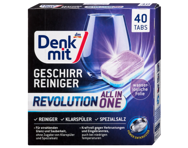 Denkmit Multi-Power Revolution таблетки для посудомоечных машин 40 таблеток