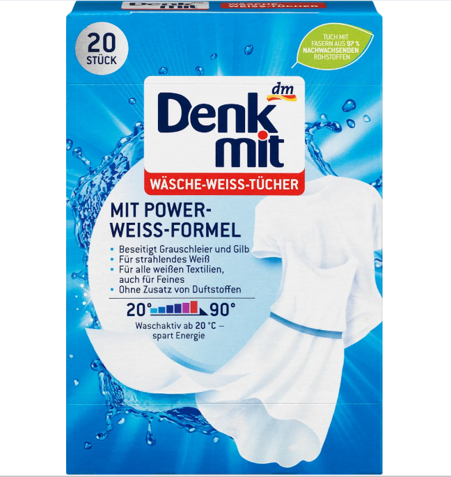 Denkmit серветки з ефектом відбілювання 20 шт