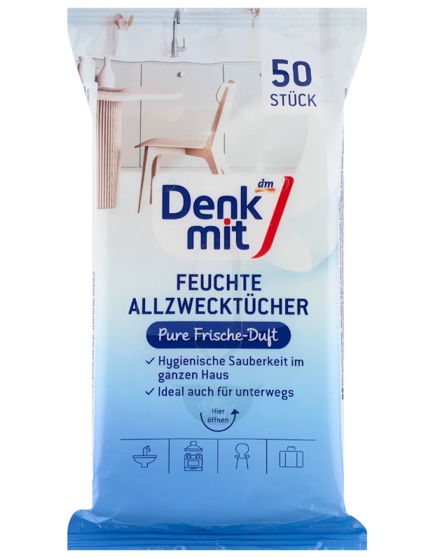 DenkMit Універсальні вологі серветки Pure Fresh 50 шт