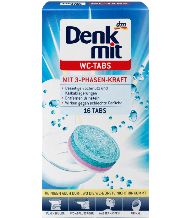 DenkMit WC-Tabs для чищення унітазу 16 шт
