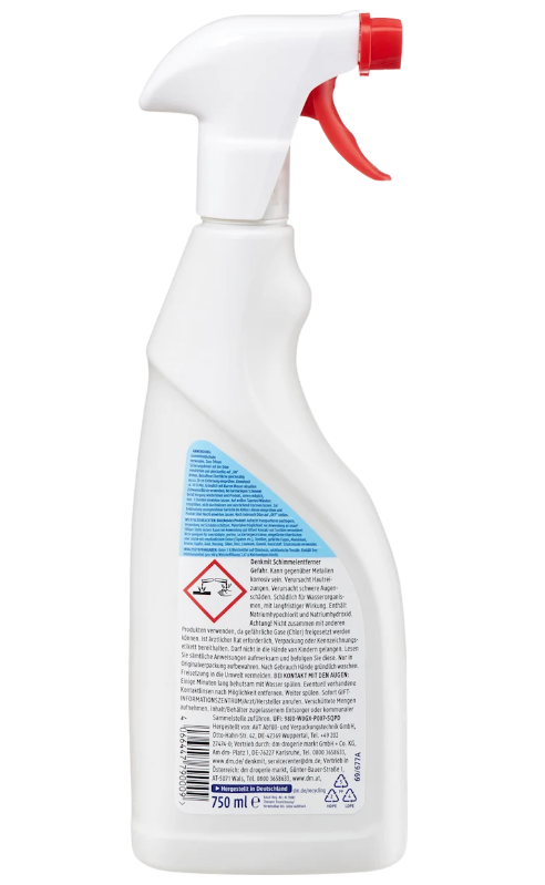 Denkmit Засіб видалення плісняви з активним хлором, 750 мл