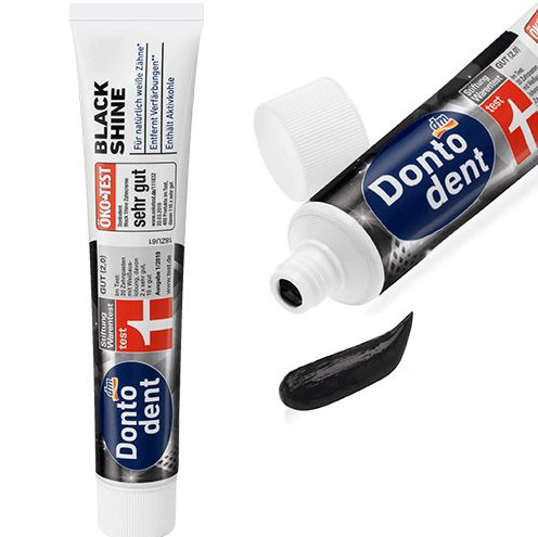 Dontodent Black Shine Зубна паста з вугіллям 75 ml