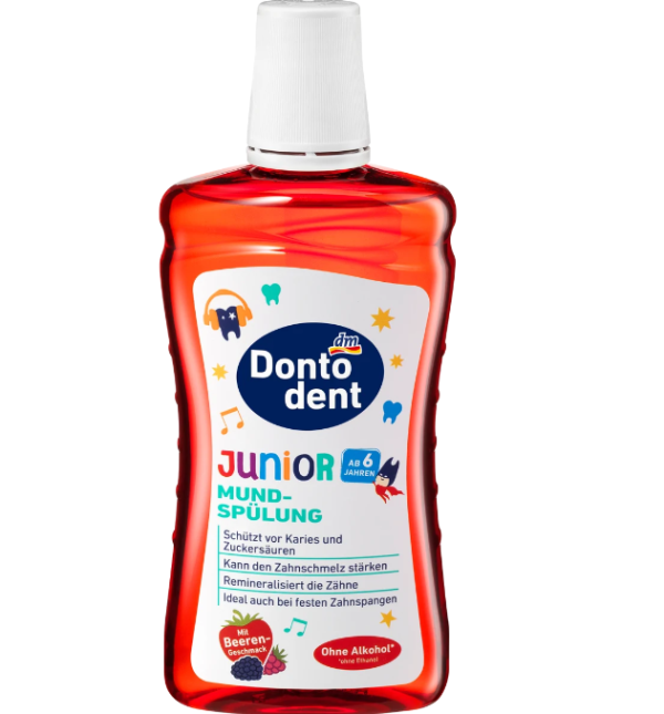 Dontodent Дитячий ополіскувач для ротової порожнини від 6 років 500 ml з полуницею