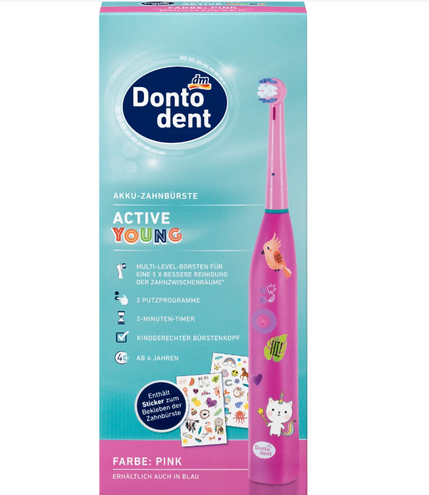 Dontodent Електрична зубна щітка Active Young на акумуляторі