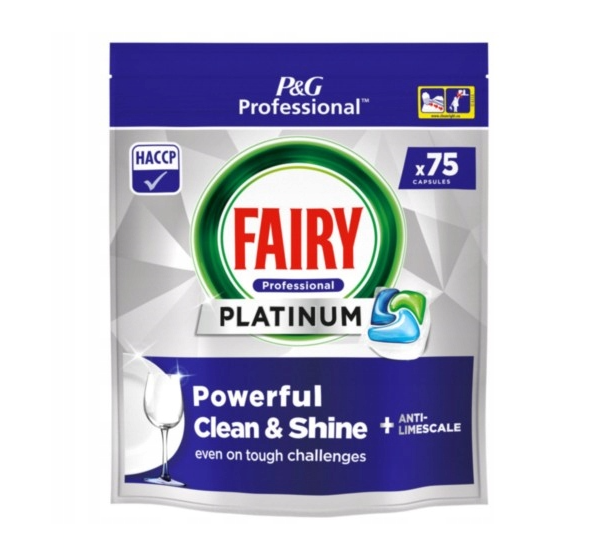 Fairy Platinum капсули для посудомийки All in One 75 шт