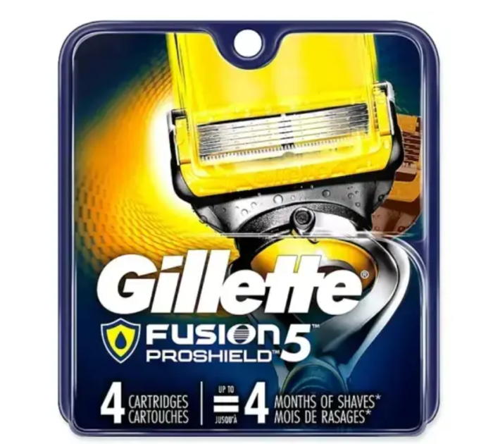 Змінні касети для гоління Gillette Fusion ProShield в упаковці 4 шт
