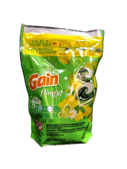 Gain 3 в 1 капсули для прання Універсальні 33 шт