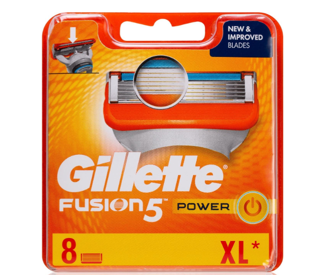 Gillette Fusion 5 POWER змінні картриджі 8 шт. в упаковці.