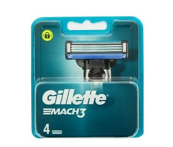 Gillette Mach3 змінні касети для гоління 4 шт