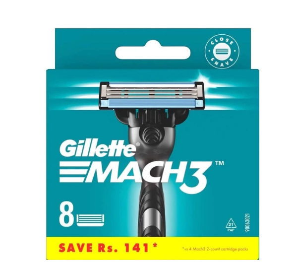 Gillette Mach3 змінні касети для гоління 8шт