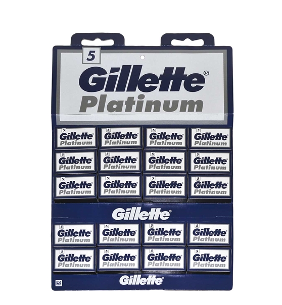 Gillette Platinum 2-х сторонні леза для Т бритви (100 шт)