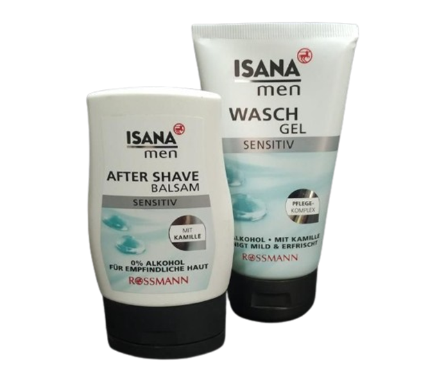 Isana (бальзам після гоління Sensitiv 100 мл + гель для вмивання Sensitiv 150 мл)
