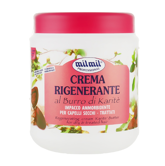 Маска для волосся MilMil Crema Rigenerante Al Burro Di Karite "Олія карите" 1000 ml