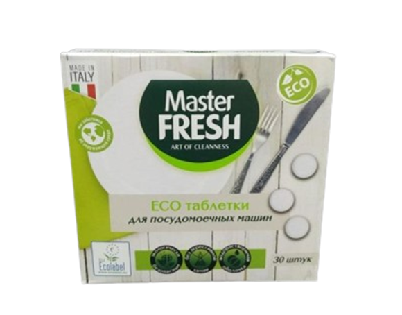 Master Fresh пігулки для посудомийки 30 шт Еко