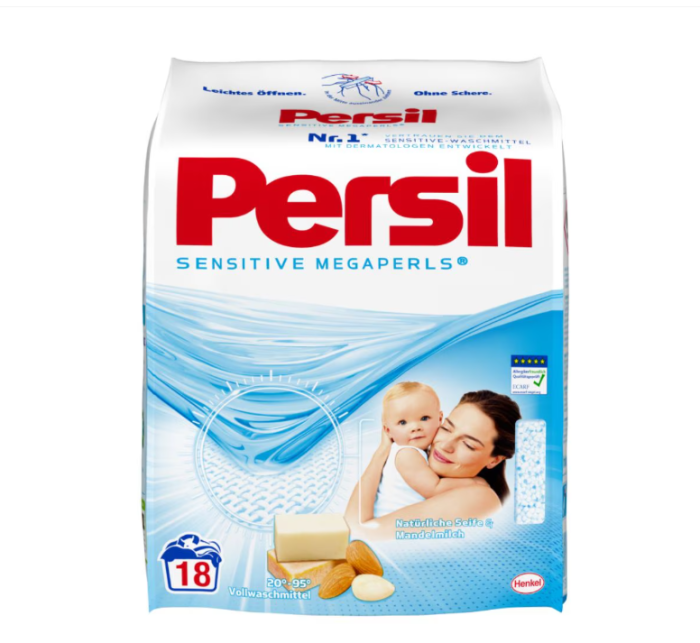 Persil Megaperls sensitive пральний порошок (18 прань 1335 г)
