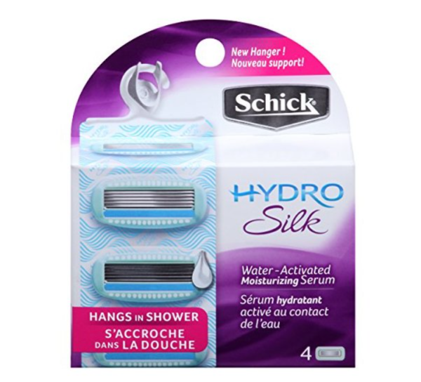 Schick Hydro Silk 4 змінних картриджа в упаковці