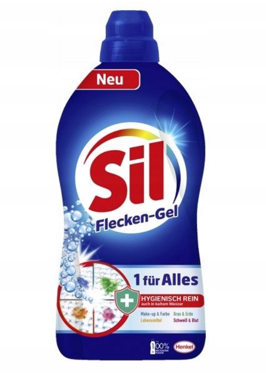 Sil Пятновыводитель для белых и цветных тканей 1,3 л с OXY эффектом