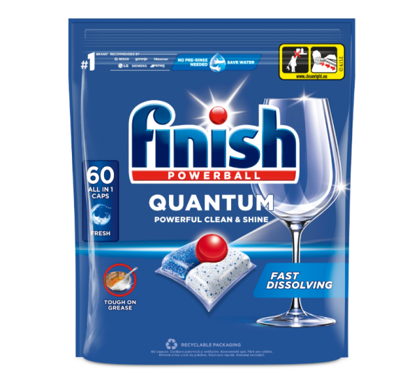 Таблетки для посудомоечной машины Finish Quantum MAX 60 шт.