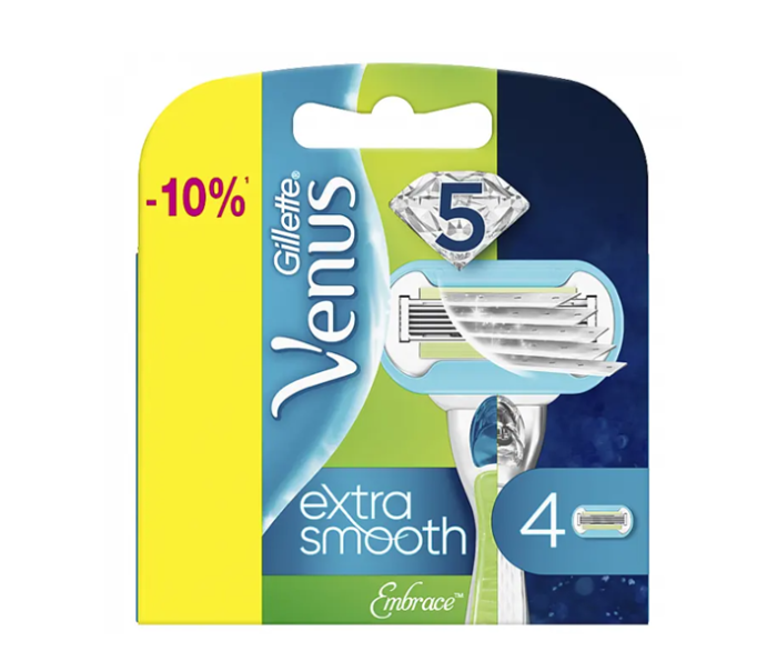 Venus Extra Smooth (Embrace) п'яти лезові змінні картриджі 4 шт.