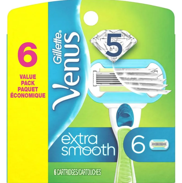 Venus Extra Smooth (Embrace) п'яти лезові змінні картриджі 6 шт в США