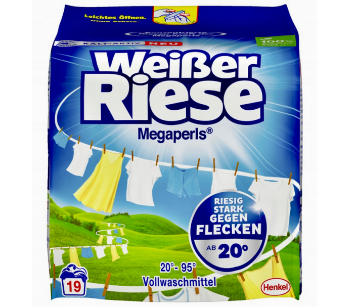 WeiBer Riese Megaperls Стиральный порошок 1,14 кг - 19 стирок