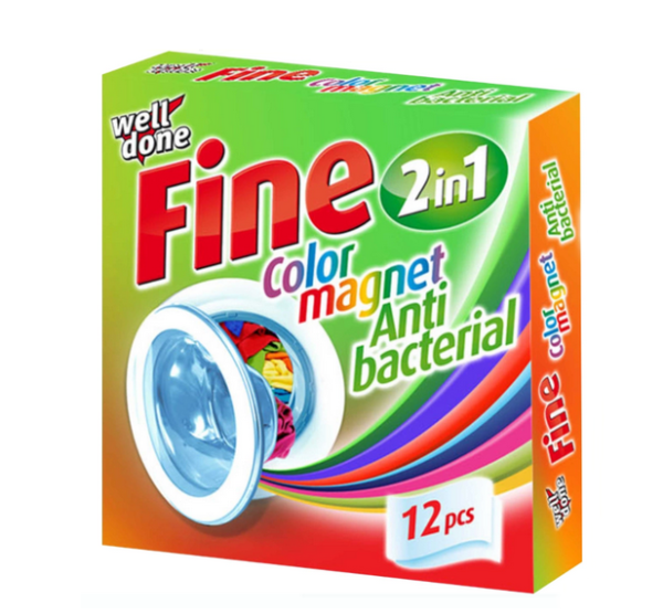 Well Done салфетки - защита цвета (антилинька) 12 шт в упаковке