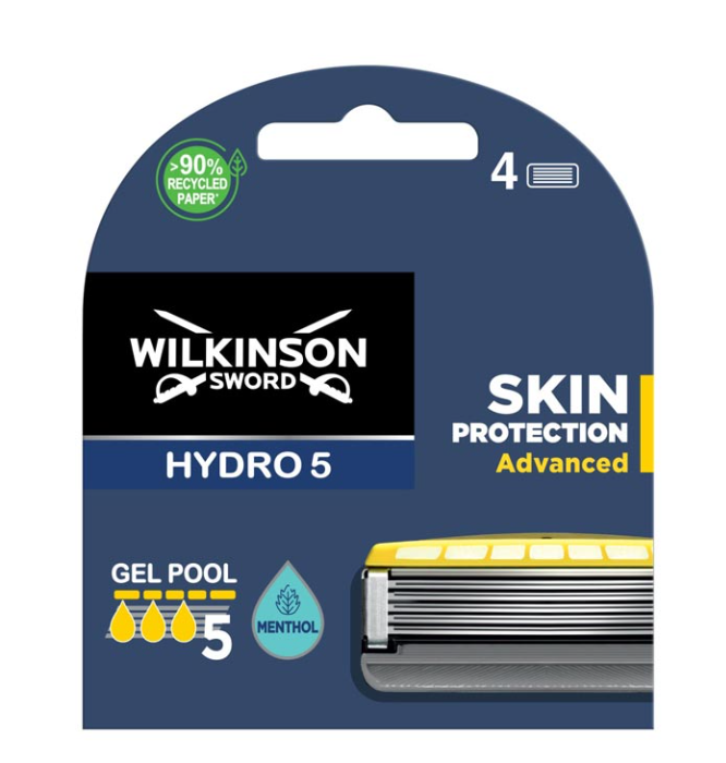 Wilkinson Sword HYDRO 5 змінні картриджі 4шт в упаковці